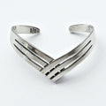 Vintage 925 Silver Cuff Bracelet Made In Mexico Mexican Jewelry V-shaped Wave Bangle Silver