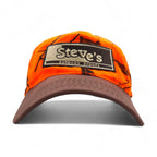 MOSSY OAK Real Tree Camo Outdoor Cap FREE Belt Orange Cotton Steve's