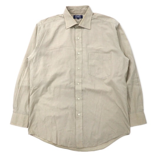CHAPS RALPH LAUREN 90年代 ドレスシャツ L ベージュ コットン 日本製