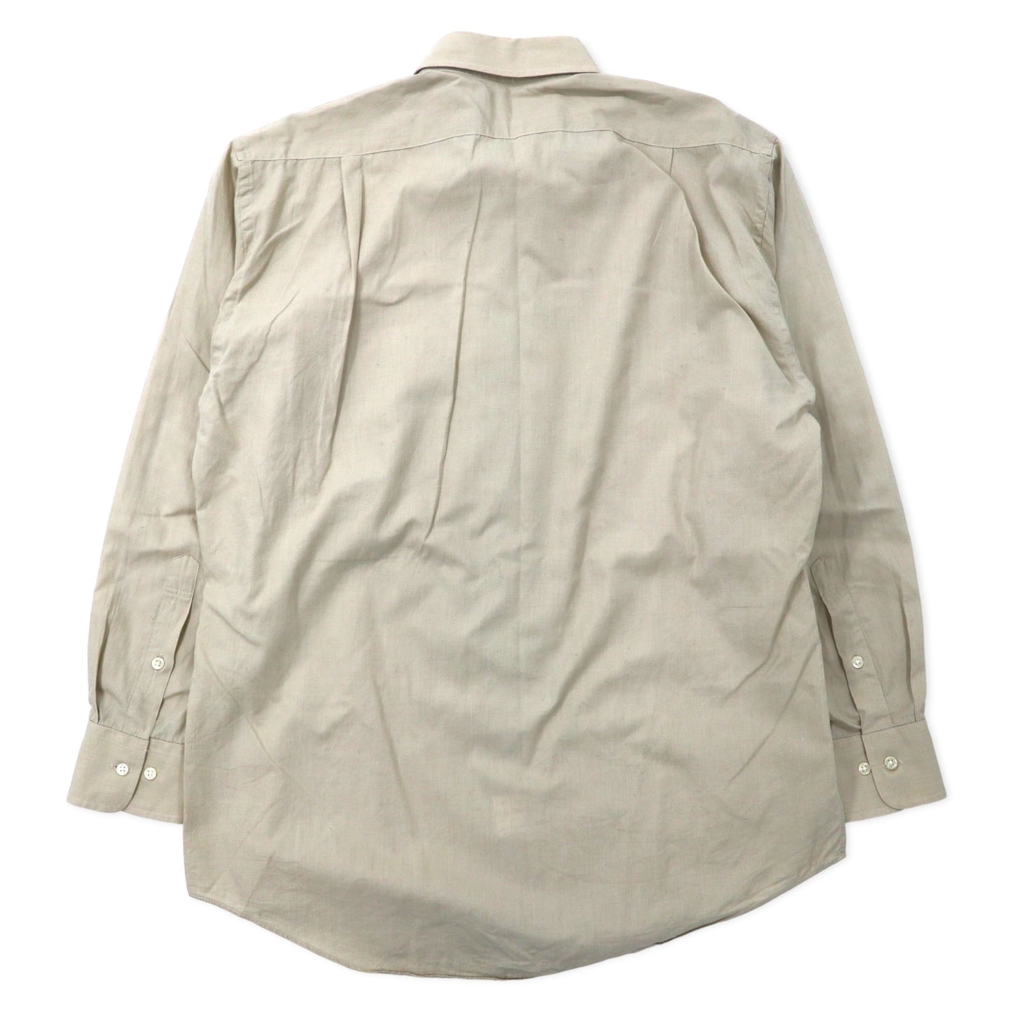CHAPS RALPH LAUREN 90年代 ドレスシャツ L ベージュ コットン 日本製