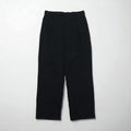 Nautica 90s Super 100s 2-pleat Wide Leg Slacks, Size L, Black Wool