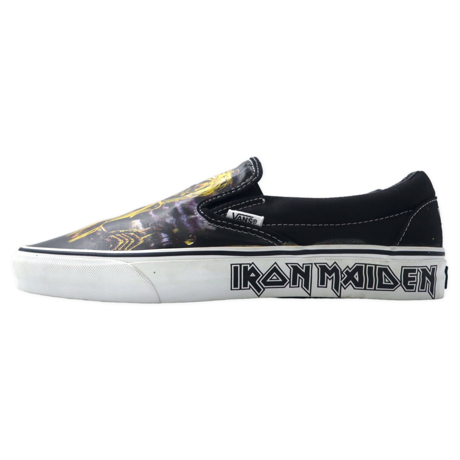 VANS x IRON MAIDEN Slippon Sneakers US9.5 Black Iron Maiden Band 