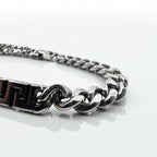 VERSACE Vintage Medusa Kihei Chain Bracelet Silver Made in Italy