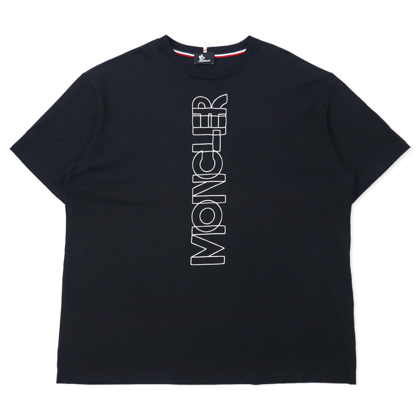 MONCLER Tシャツ 3XL ブラック コットン Grenoble Sketch T-SHIRT F20978C70610 8390T 20-4265 トルコ製