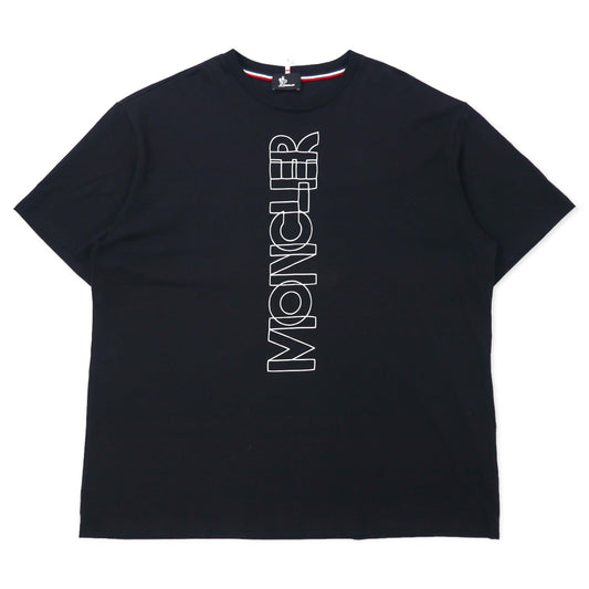 MONCLER Tシャツ 3XL ブラック コットン Grenoble Sketch T-SHIRT F20978C70610 8390T 20-4265 トルコ製