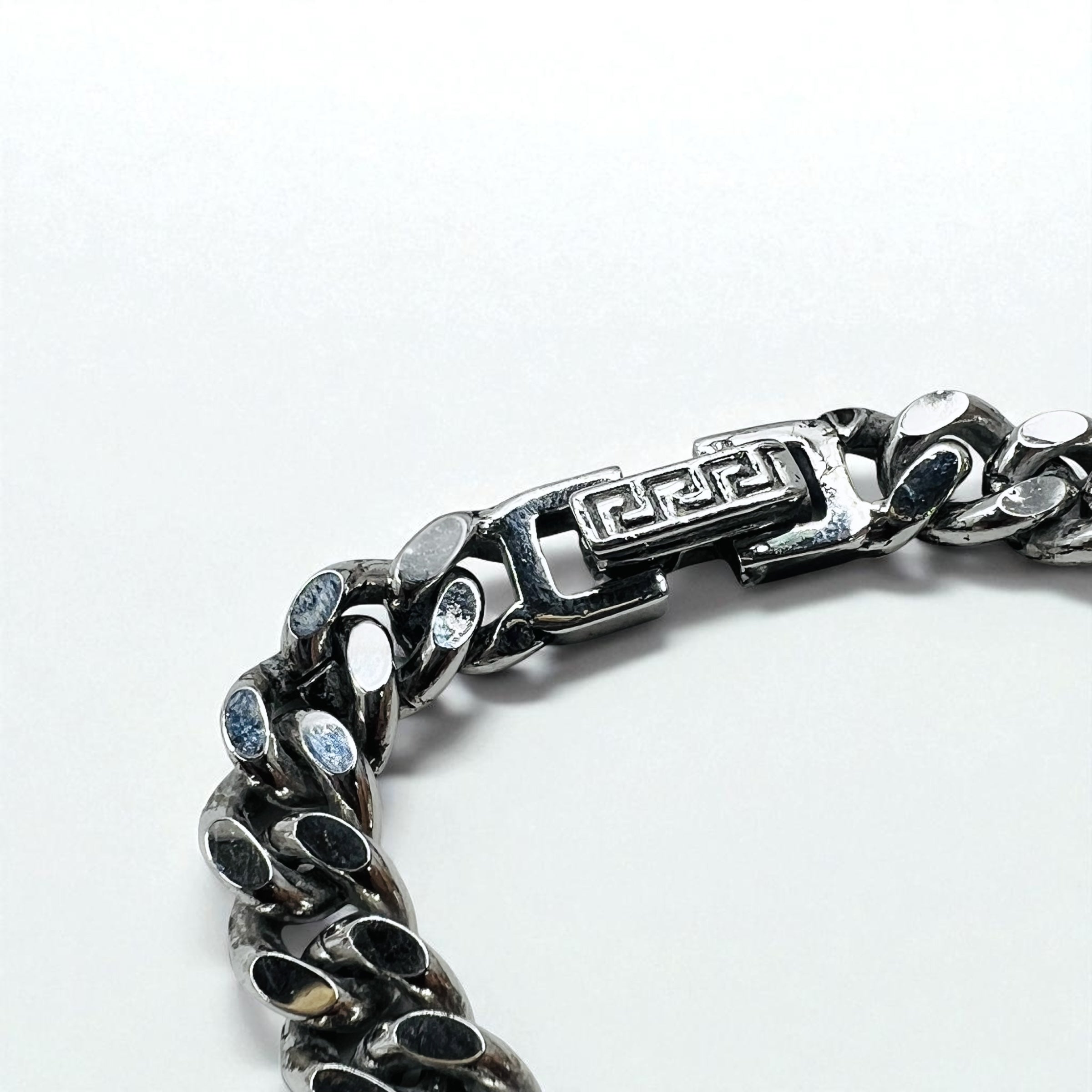 VERSACE ヴィンテージ メデューサ 喜平 チェーン ブレスレット シルバー VERSACE ヴィンテージ メデューサ 喜平 チェーン ブレスレット