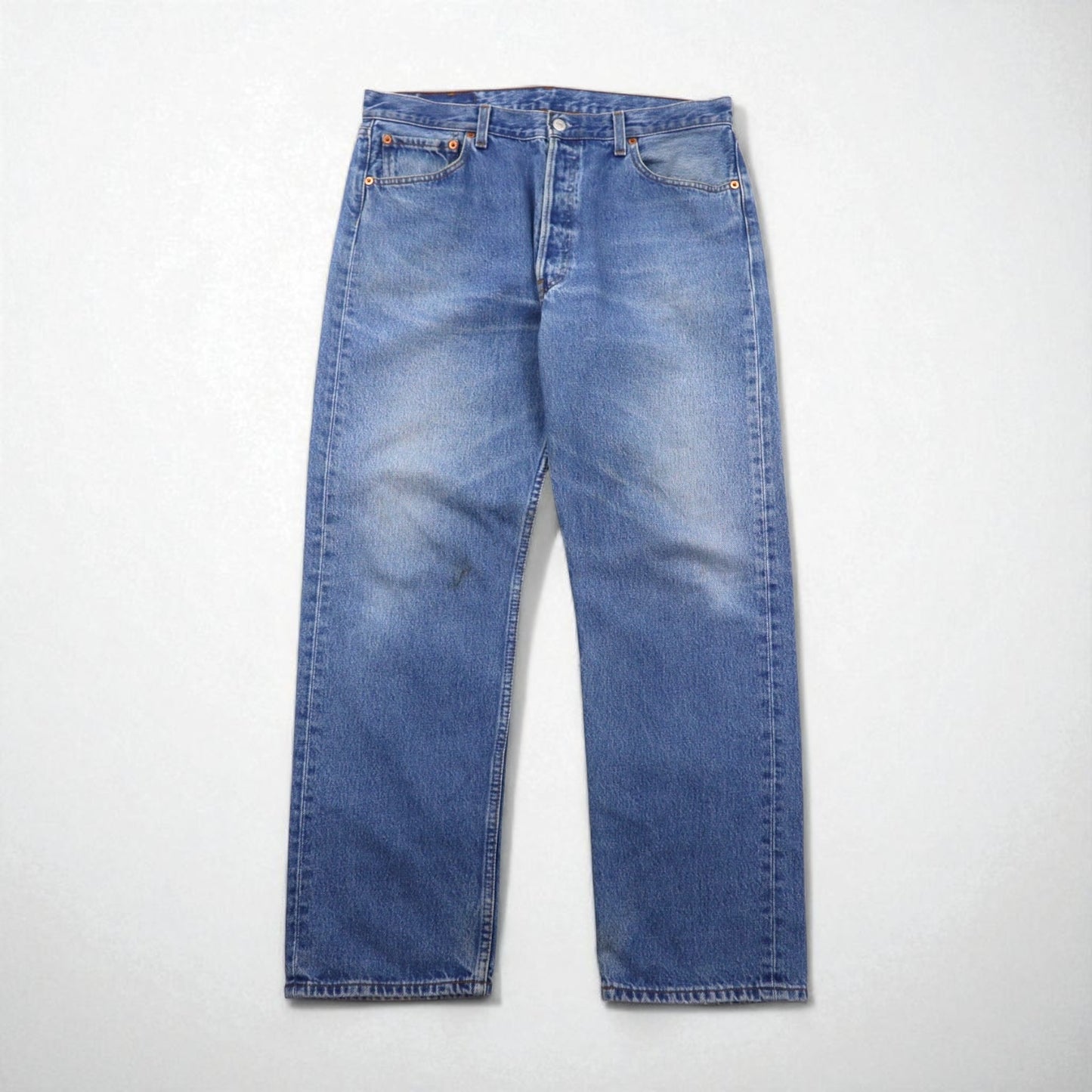 Levi's 00s Euro Levi's 501 Denim Pants, Size L, Indigo and Blue, Button Fly, 00501 0114, Made in Poland