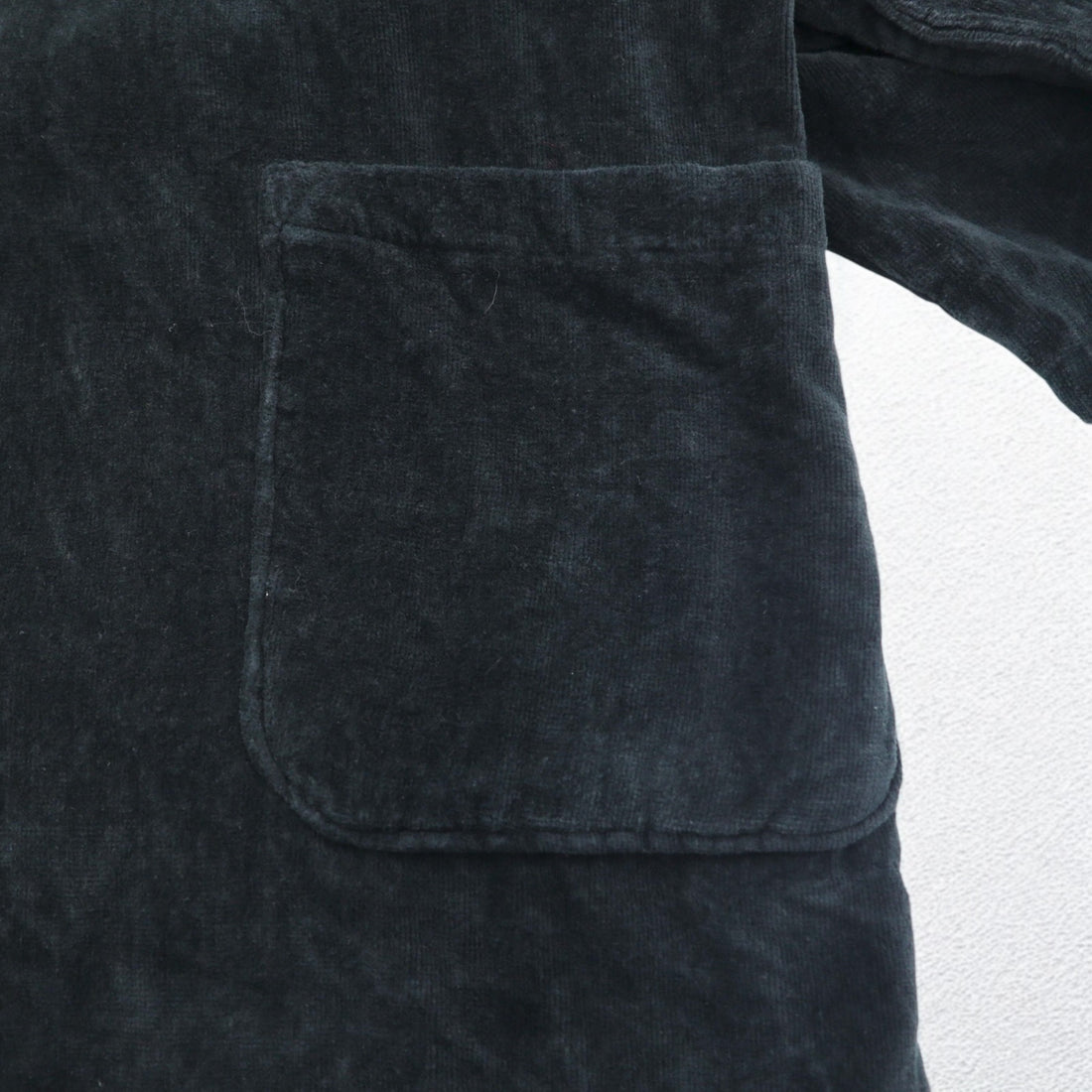 POLO RALPH LAUREN pile robe coat gown L/XL black cotton with belt