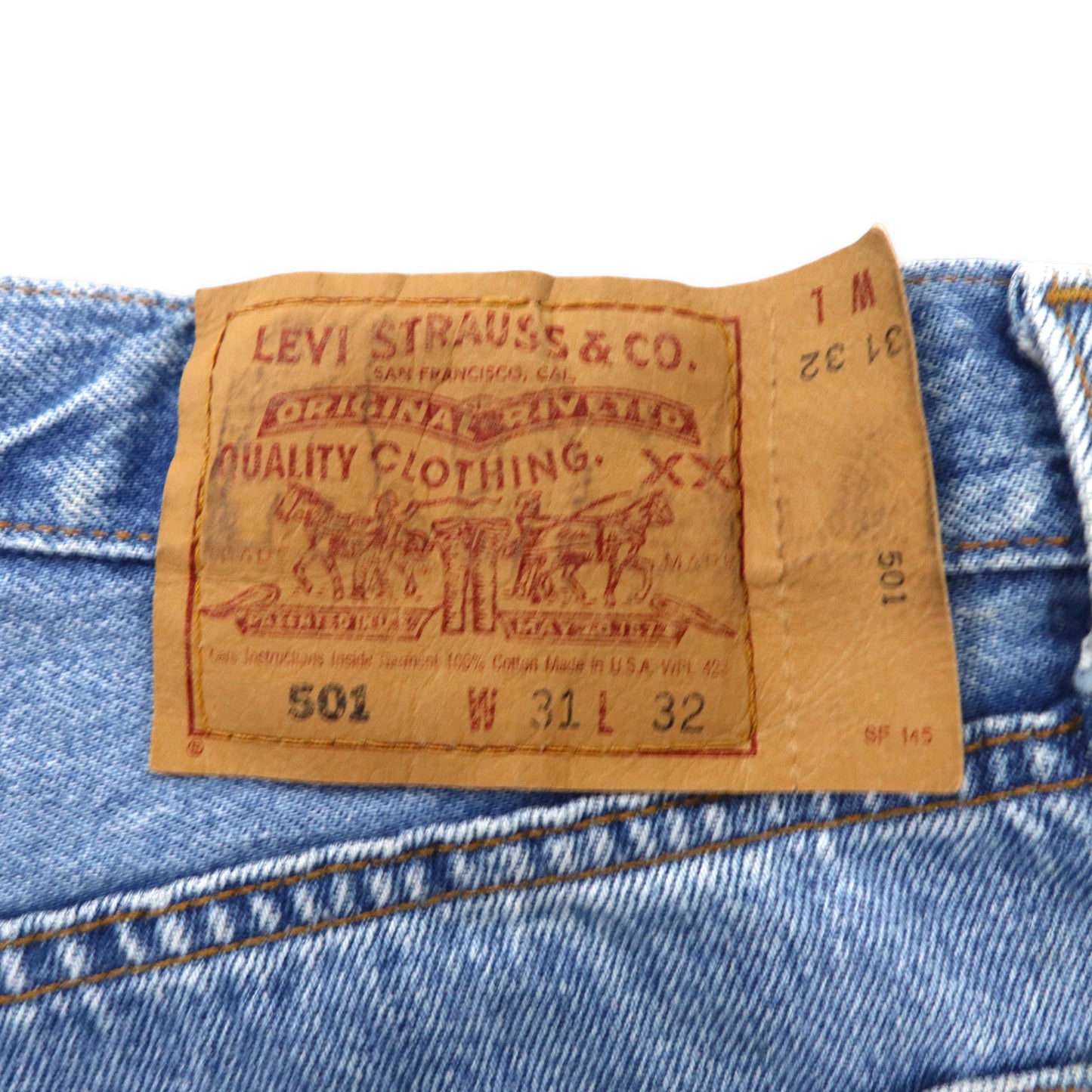 USA製 90年代 LEVI´S 501 デニムパンツ 31 ブルー-