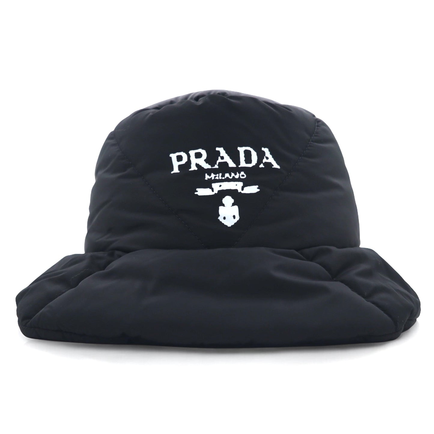 PRADA パデッド リナイロン バケットハット Padded Re-Nylon Bucket Hat キルティング ロゴプリント 22AW 2HC252