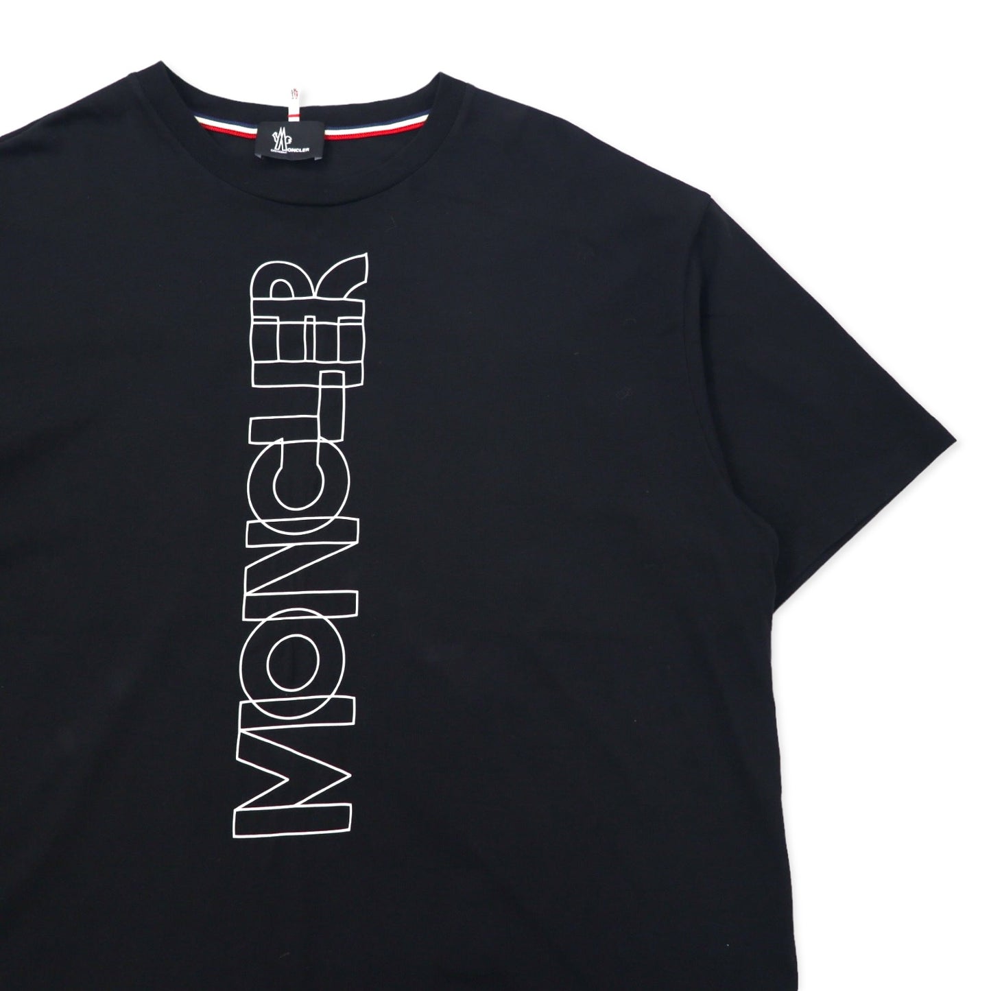 MONCLER Tシャツ 3XL ブラック コットン Grenoble Sketch T-SHIRT F20978C70610 8390T 20-4265 トルコ製