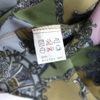 Vintage 90s Retro Shirt KABUL 90s all-over print polyester shirt 2XL khaki polyester retro