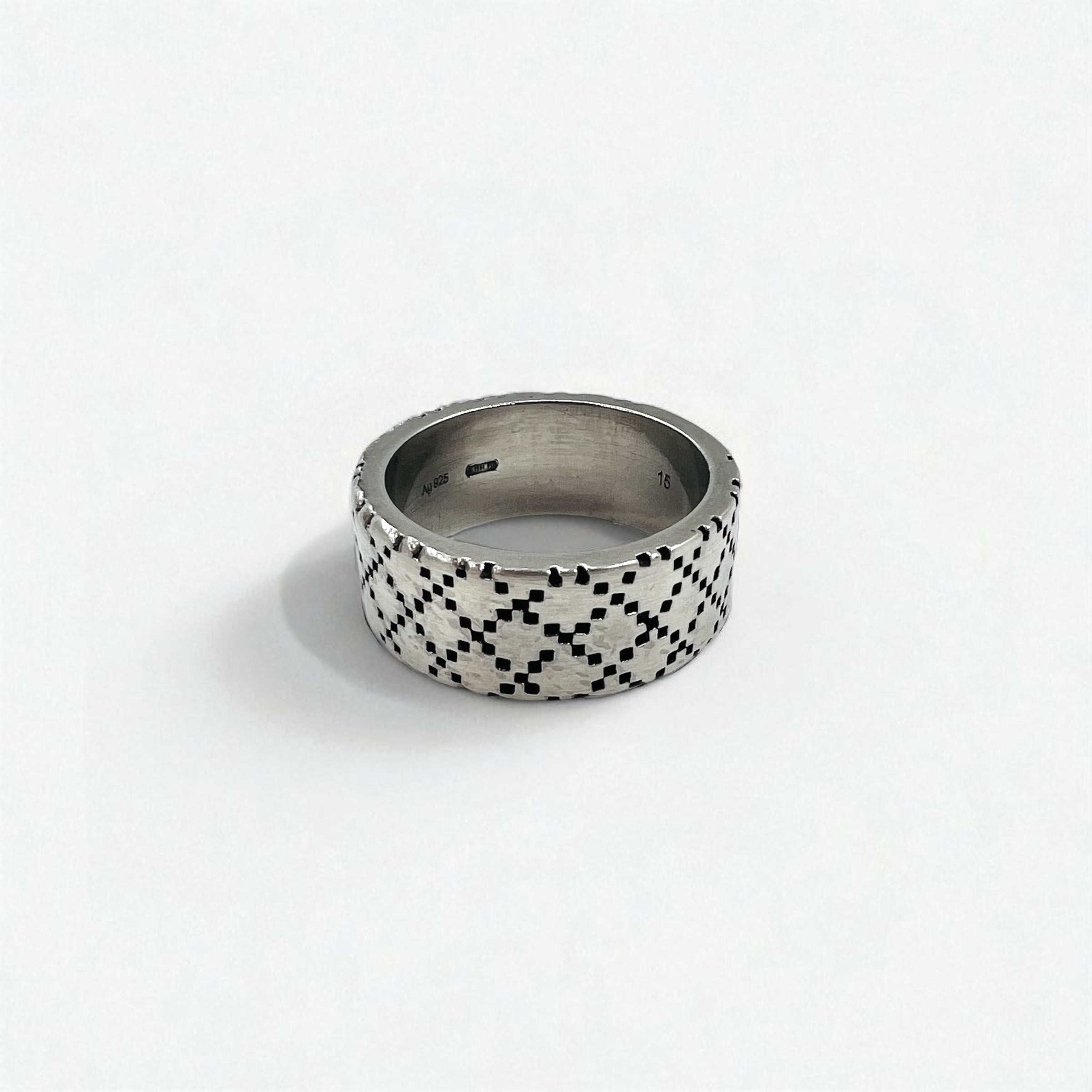 GUCCI Sherry Line Diamantissima Ring US size #7-7.5 Silver Ag925