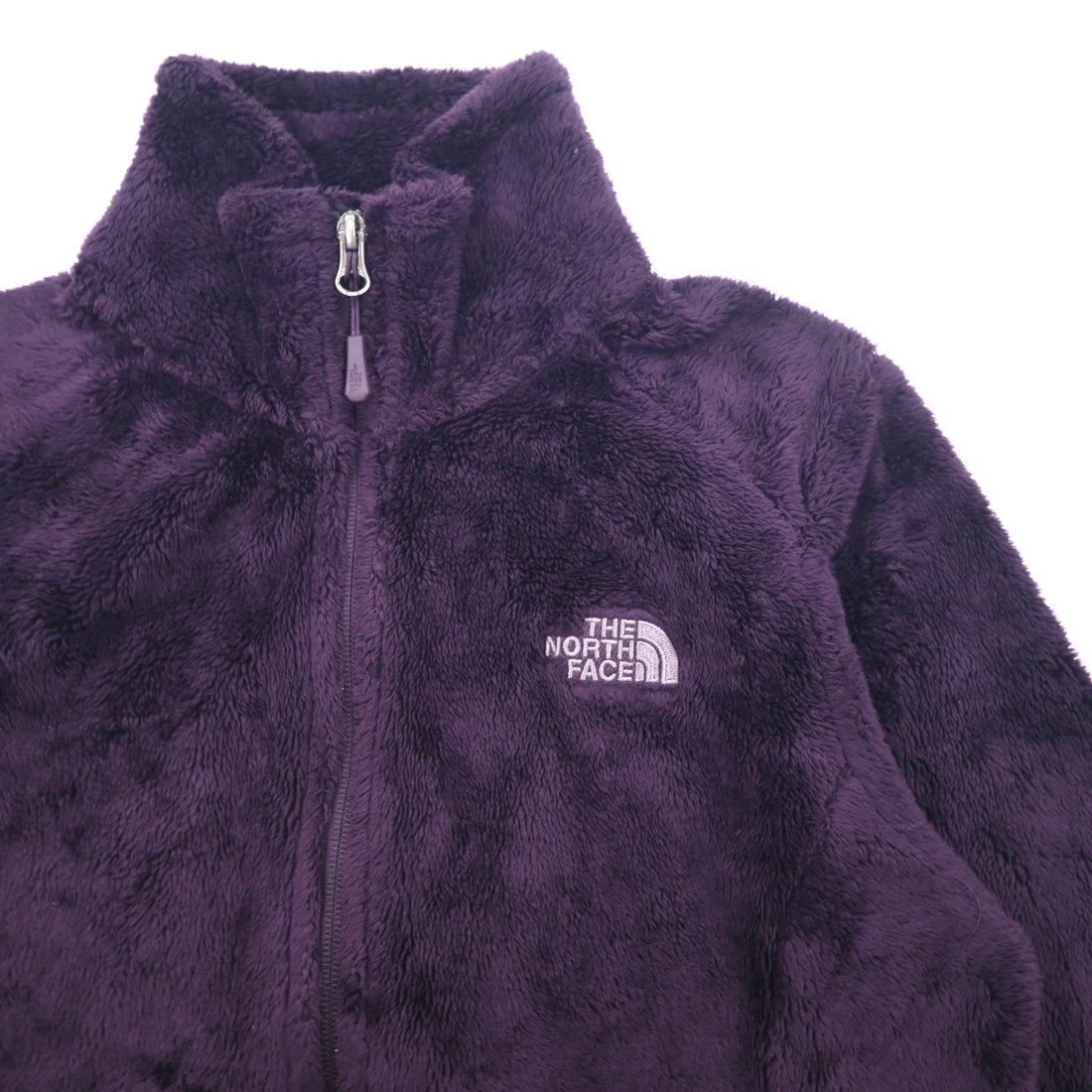 THE NORTH FACE Full Zip Fleece Jacket S Purple Polyester Logo Embroidery Osito 2 Jacket NF00C782