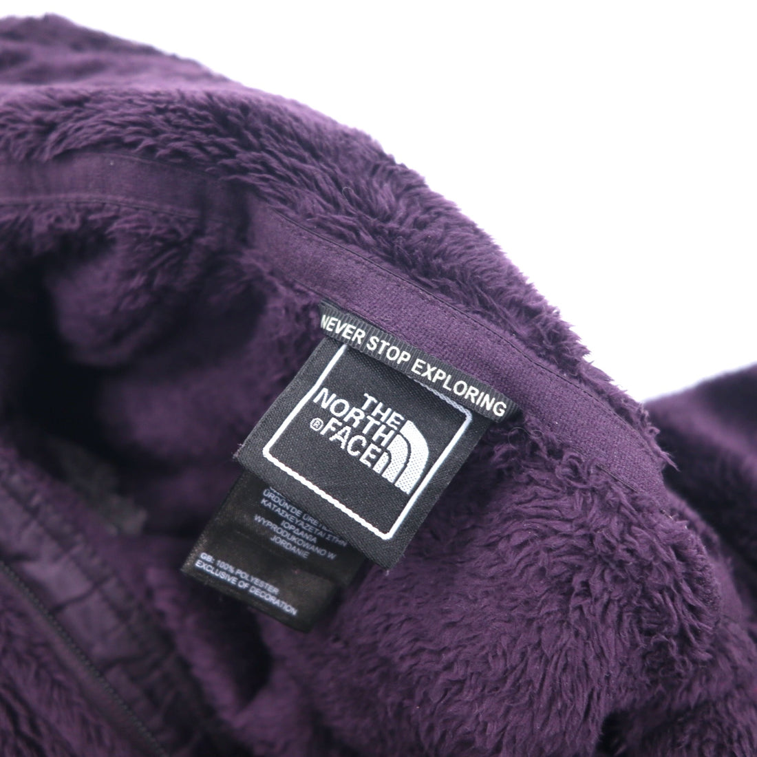THE NORTH FACE Full Zip Fleece Jacket S Purple Polyester Logo Embroidery Osito 2 Jacket NF00C782