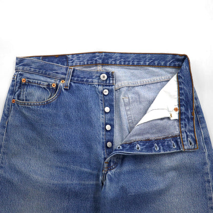 Levi's 00s Euro Levi's 501 Denim Pants, Size L, Indigo and Blue, Button Fly, 00501 0114, Made in Poland