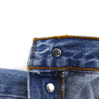 Levi's 00s Euro Levi's 501 Denim Pants, Size L, Indigo and Blue, Button Fly, 00501 0114, Made in Poland
