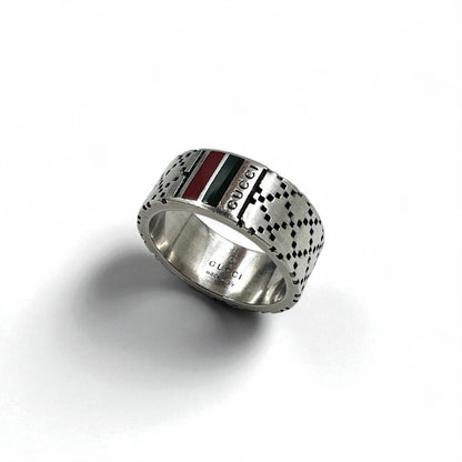 GUCCI シェリーライン ディアマンティッシマ リング 指輪 14号 シルバー Ag925 イタリア製