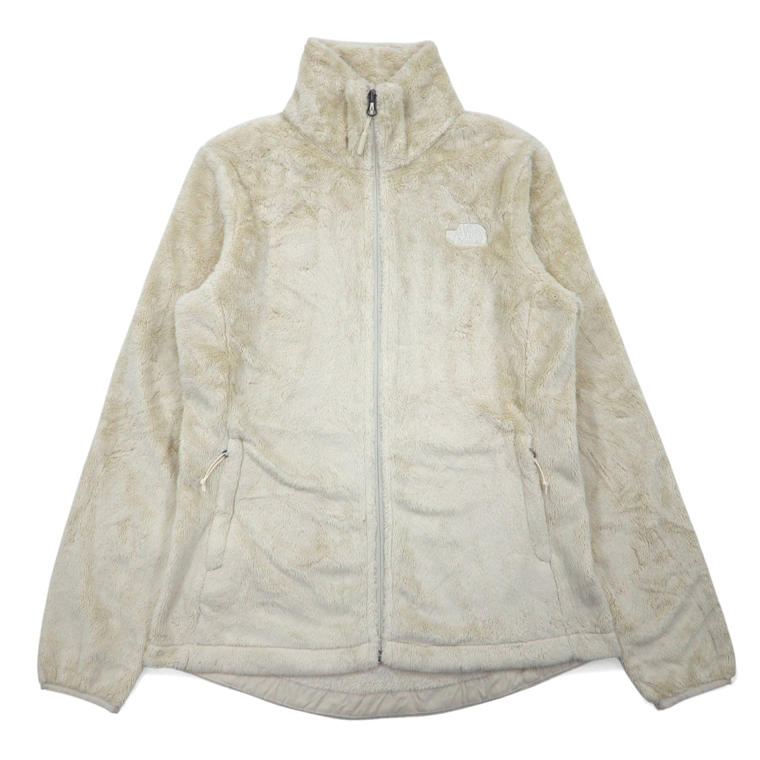 日本然リトテ-古着オンライン-THE NORTH FACE フルジップ フリースジャケット S ベージュ ポリエステル ロゴ 刺繍 Osito Jacket NF0A3XBD-THE NORTH FACE Full Zip Fleece Jacket S Beige Polyester Logo Embroidery Osito Jacket NF0A3XBD