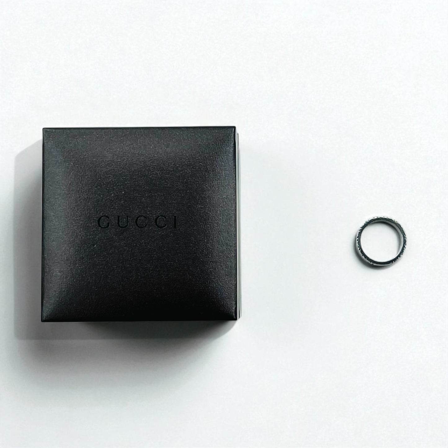 GUCCI シェリーライン ディアマンティッシマ リング 指輪 14号 シルバー Ag925 イタリア製