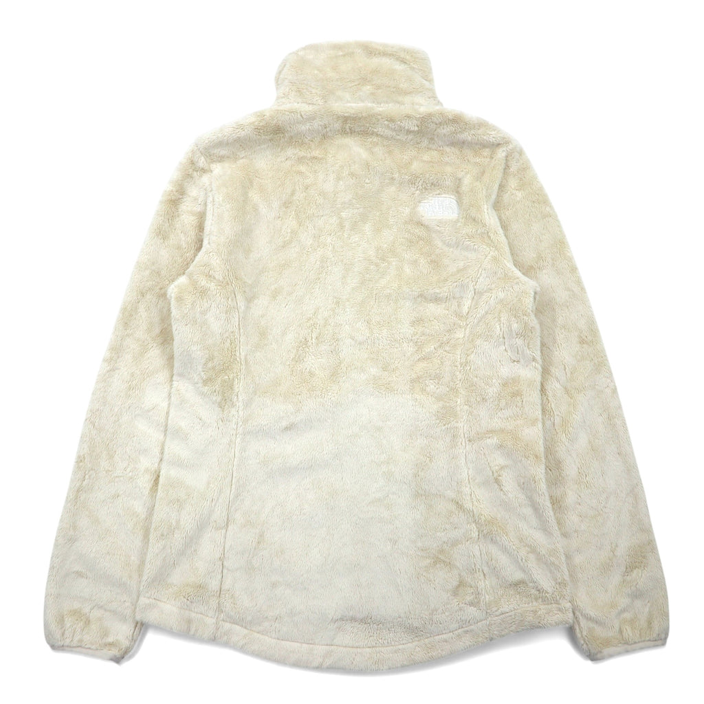 THE NORTH FACE Full Zip Fleece Jacket S Beige Polyester Logo Embroidery Osito Jacket NF0A3XBD
