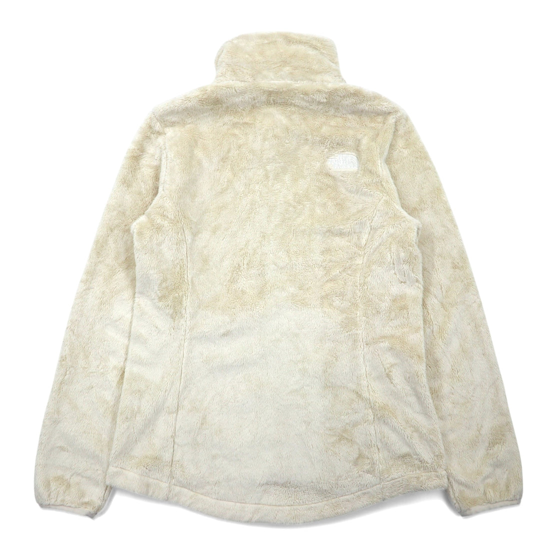 THE NORTH FACE Full Zip Fleece Jacket S Beige Polyester Logo Embroidery Osito Jacket NF0A3XBD