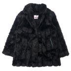 日本然リトテ-古着オンライン-Monterey USA製 90年代 フェイクファージャケット ファーコート 10 ブラック アクリル-MONTEREY USA MADE 90s Monterey Fur Jacket 10 Black Acrylic
