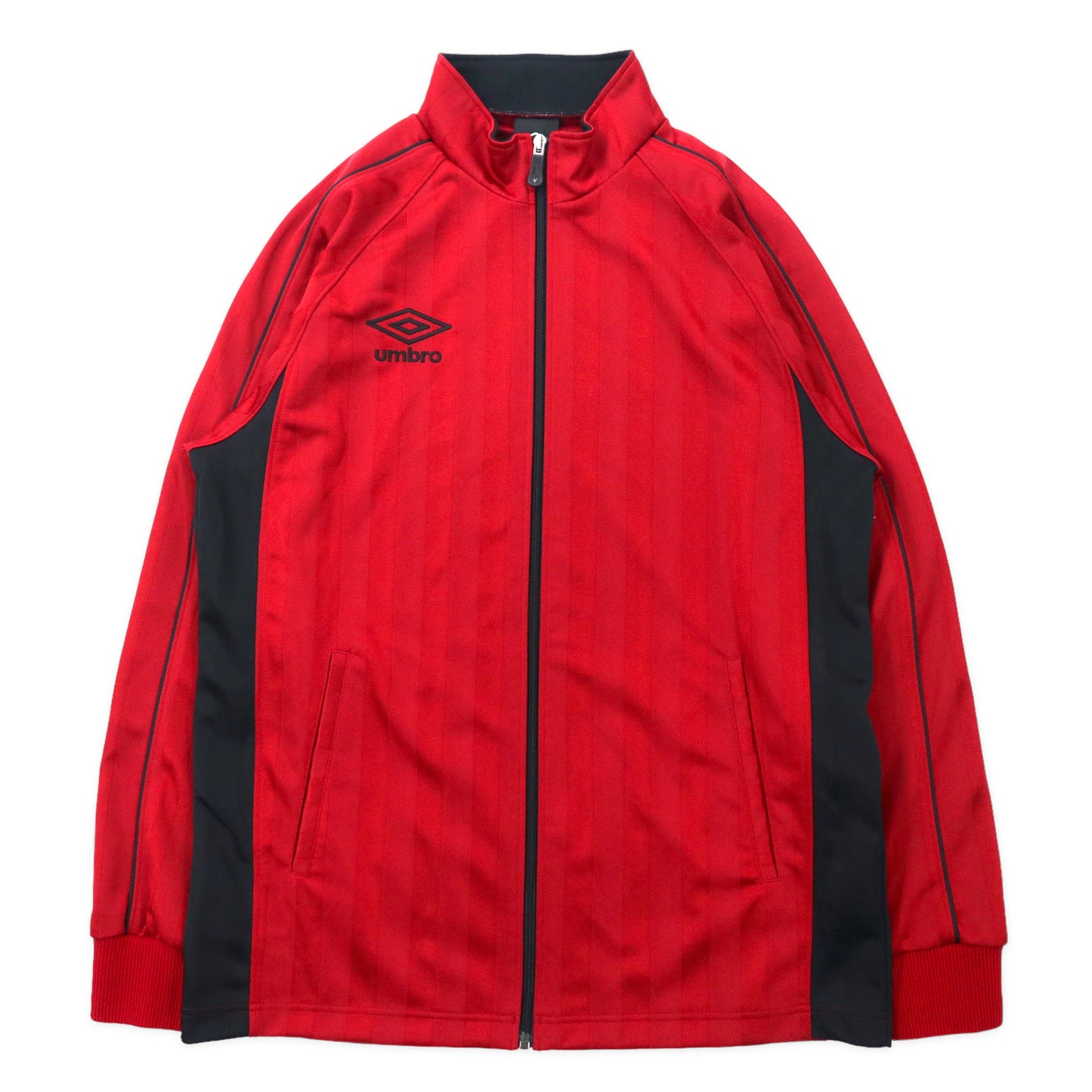 UMBRO 00s TRACK JACKET Jersey L Red One Point Logo Embroidery ...