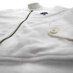 Polo Ralph Lauren 90年代 スタンドカラー ジップアップジャケット M ホワイト コットン