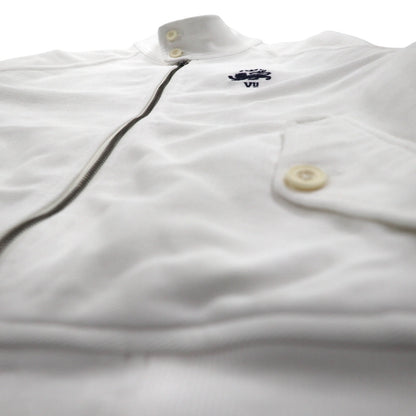 Polo Ralph Lauren 90年代 スタンドカラー ジップアップジャケット M ホワイト コットン