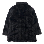 Monterey USA製 90年代 フェイクファージャケット ファーコート 10 ブラック アクリル