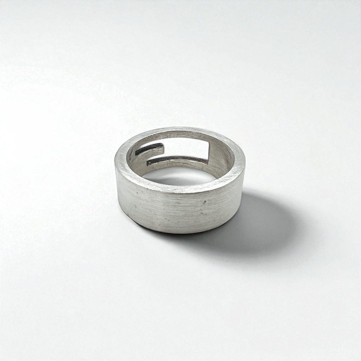 GUCCI ブランデッド カットアウト G リング 指輪 シルバー Ag925 イタリア製