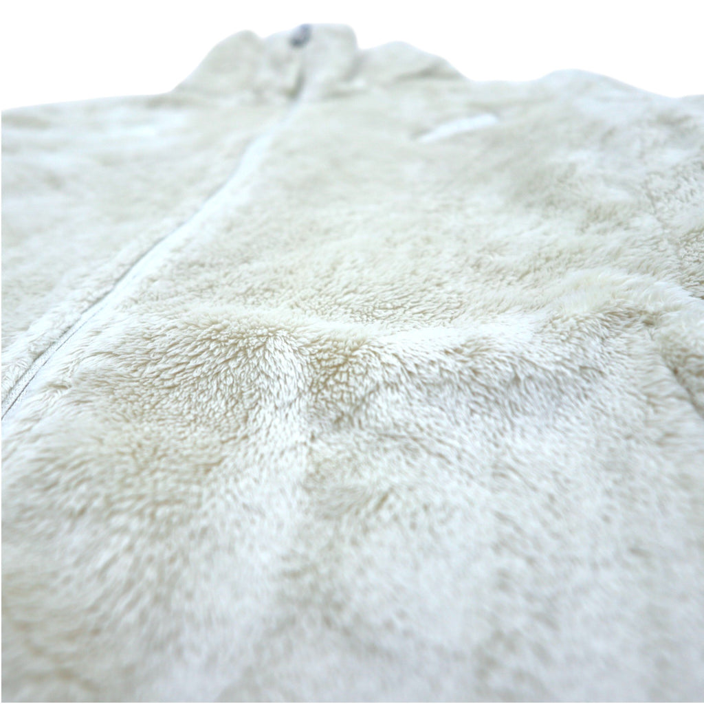 THE NORTH FACE Full Zip Fleece Jacket S Beige Polyester Logo Embroidery Osito Jacket NF0A3XBD