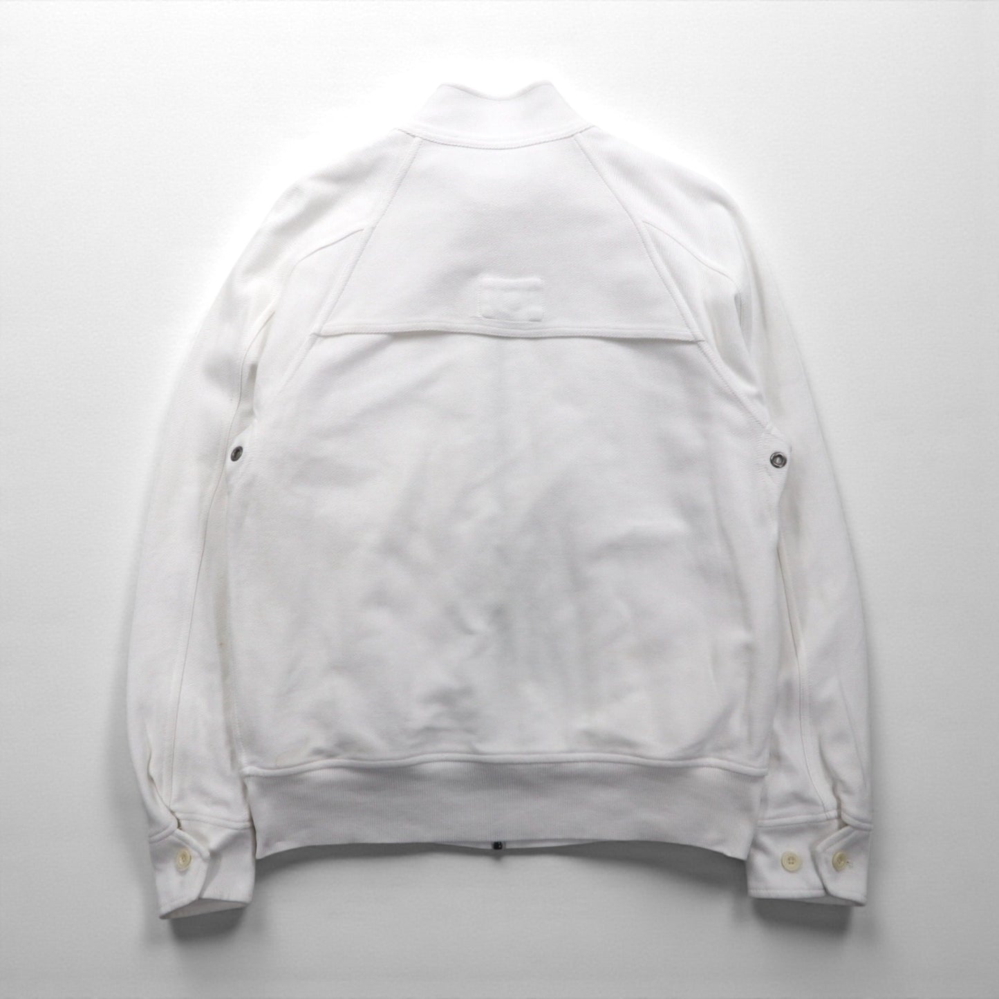 Polo Ralph Lauren 90年代 スタンドカラー ジップアップジャケット M ホワイト コットン