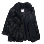 Monterey USA製 90年代 フェイクファージャケット ファーコート 10 ブラック アクリル