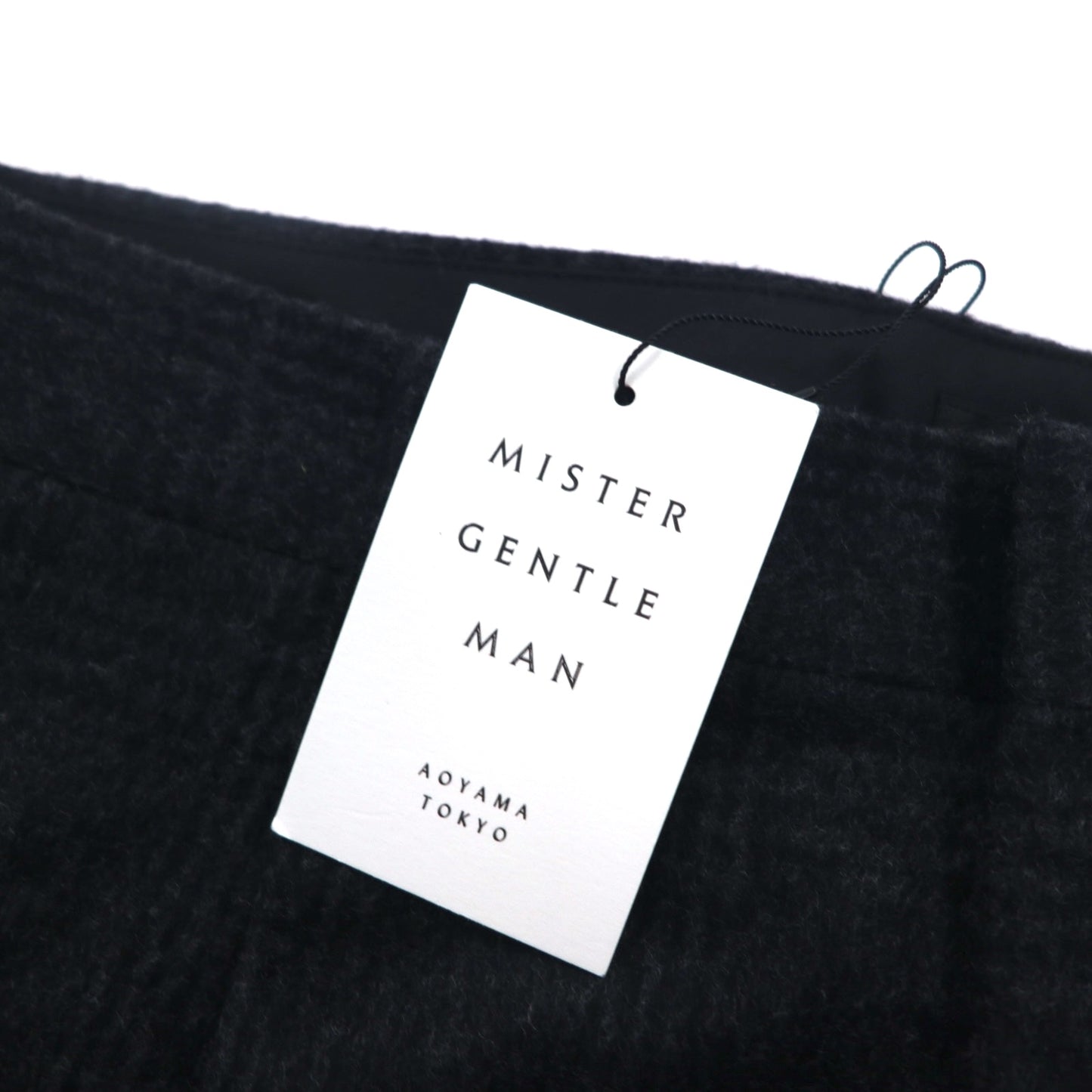 Mr.GENTLEMAN シャギーチェック スラックスパンツ L グレー ウール ESSENTIALライン EFW-TR24 未使用品