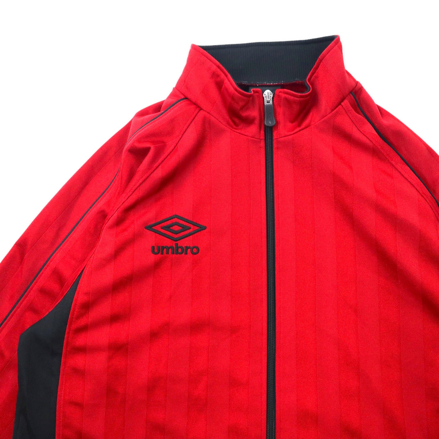 UMBRO 00s TRACK JACKET Jersey L Red One Point Logo Embroidery
