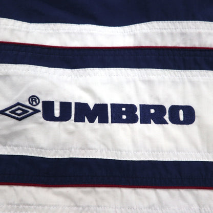 UMBRO 00s Half-Zip Anorak Jacket, XL, Navy, One-Point Logo, Kangaroo Pocket