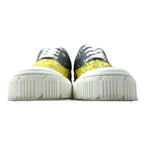 PIERRE HARDY オリースニーカー 23cm イエロー グレー バンダナ柄 レザー GREY-YELLOW BANDANA ポルトガル製