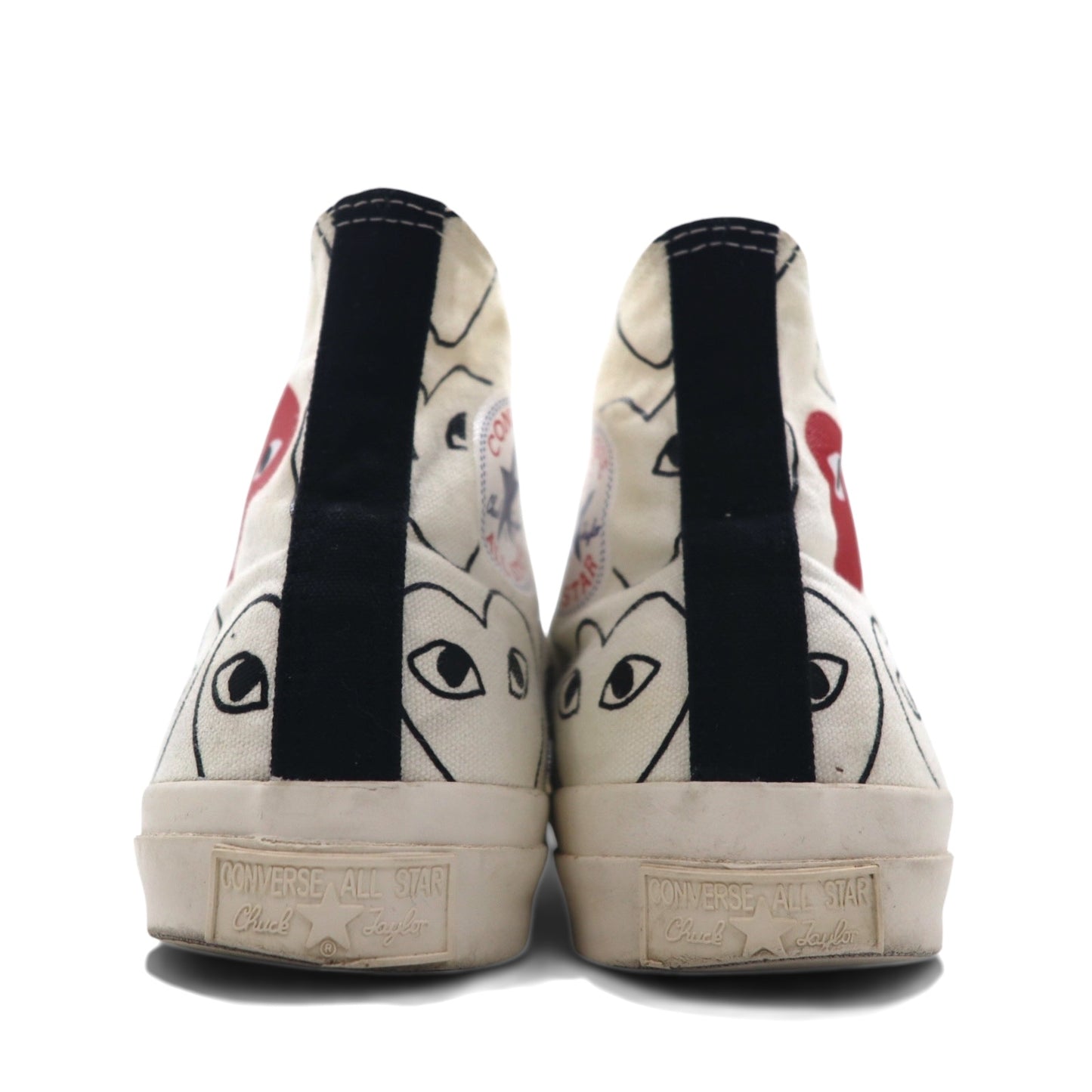 PLAY COMME des GARCONS × CONVERSE チャックテイラーハイ Chuck Taylor Hi スニーカー 27cm ホワイト キャンバス 1CL703