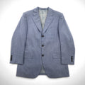 BURBERRY Cashmere Blend 3B Tailored Jacket, Size L, Blue, Wool, Made in Japan