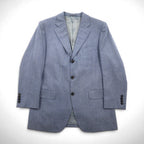 BURBERRY Cashmere Blend 3B Tailored Jacket, Size L, Blue, Wool, Made in Japan