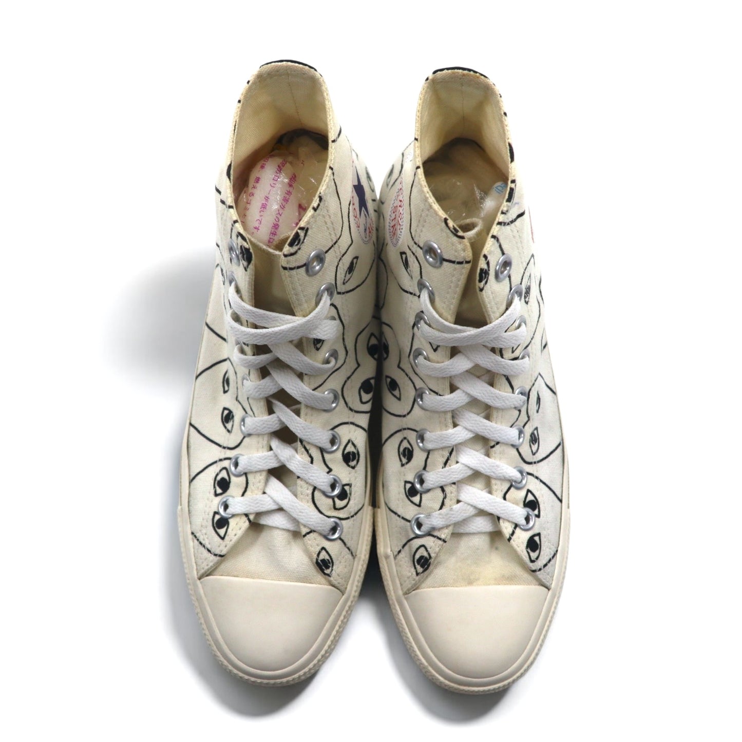 PLAY COMME des GARCONS × CONVERSE チャックテイラーハイ Chuck Taylor Hi スニーカー 27cm ホワイト キャンバス 1CL703