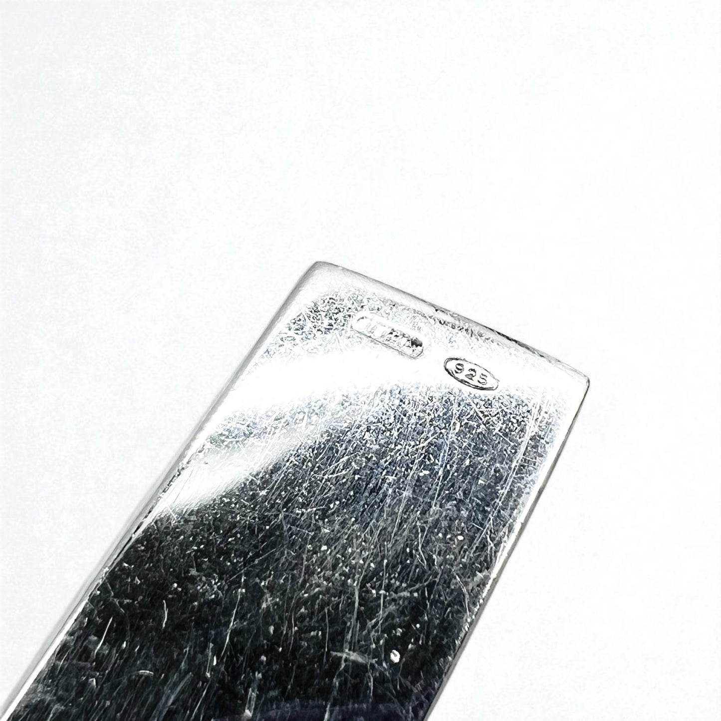 GUCCI トレードマーク Gモチーフ ロゴプレート チェーン ネックレス ペンダント SV925 イタリア製