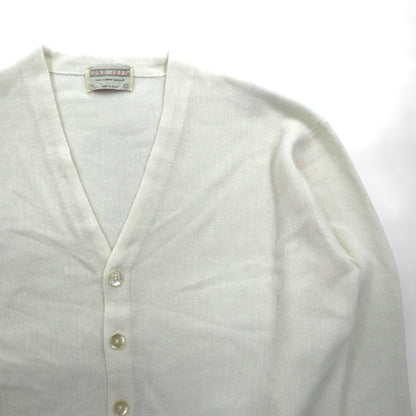 80s USA Vintage Cardigan LORD JEFF カーディガン L ホワイト アクリル 80年代 USA製