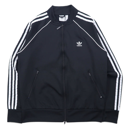 日本然リトテ-古着オンライン-adidas originals ATP型 トラックジャケット ジャージ 4XL ブラック ポリエステル トレフォイルロゴ 3ストライプ PRIMEBLUE SST GD2374-adidas originals ATP Track Jacket Jersey 4XL Black Polyester Trefoil Logo 3 Striped PRIMEBLUE SST GD2374