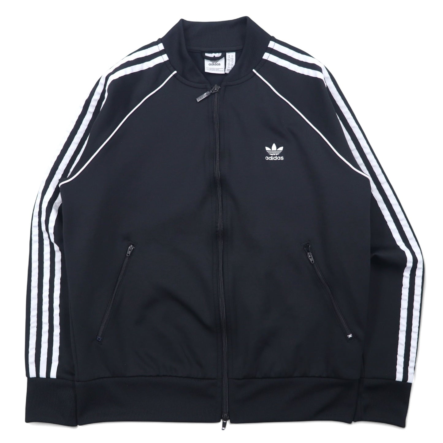 adidas originals ATP型 トラックジャケット ジャージ 4XL ブラック ポリエステル トレフォイルロゴ 3ストライプ PRIMEBLUE SST GD2374