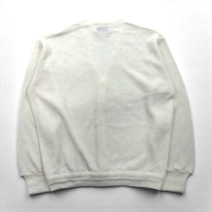 80s USA Vintage Cardigan LORD JEFF カーディガン L ホワイト アクリル 80年代 USA製