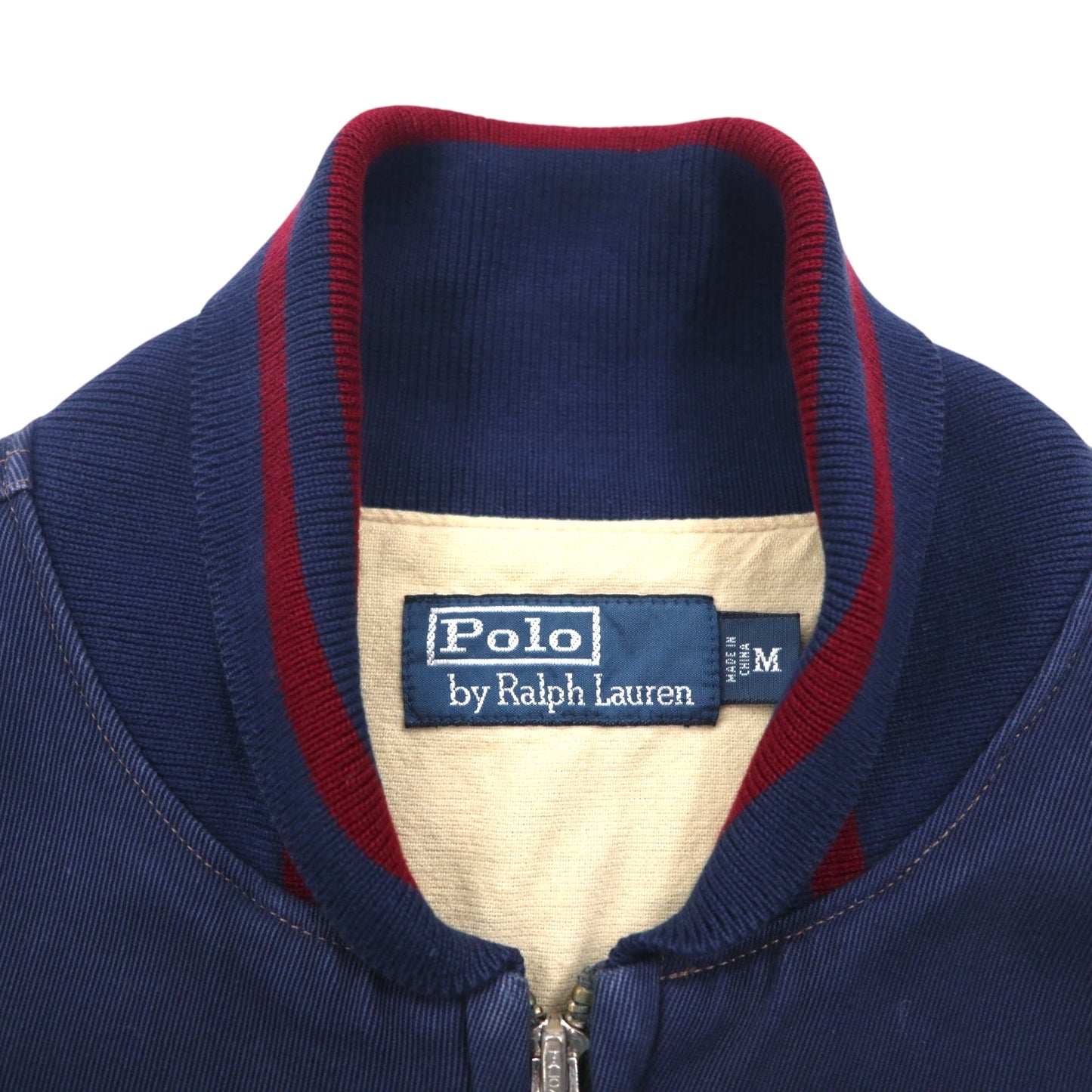 Polo by Ralph Lauren 90年代 スウィングトップ スポーツジャケット ブルゾン M ネイビー TALONジップ リブライン