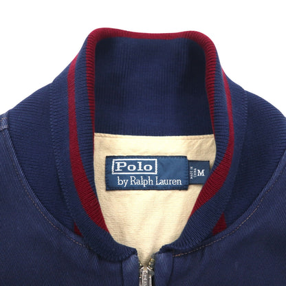Polo by Ralph Lauren 90年代 スウィングトップ スポーツジャケット ブルゾン M ネイビー TALONジップ リブライン
